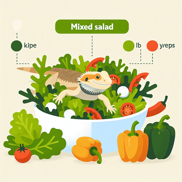 mixed salad for bearded dragon