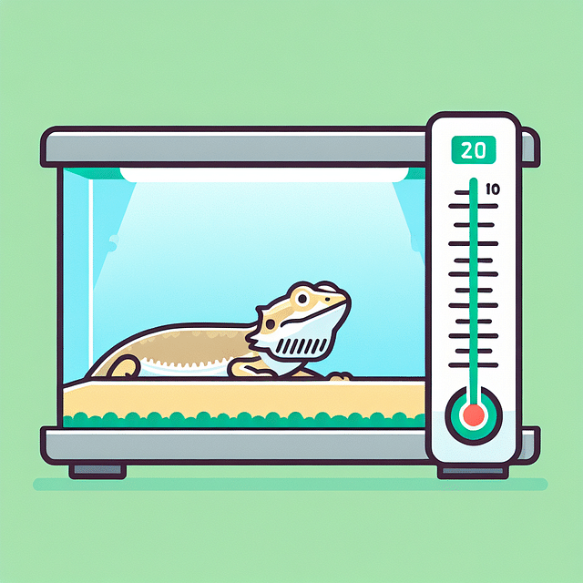 hygrometer in a bearded dragon tank