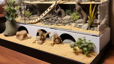A Comprehensive Guide to Bearded Dragon Enclosure: Size, Setup, and Essential Accessories