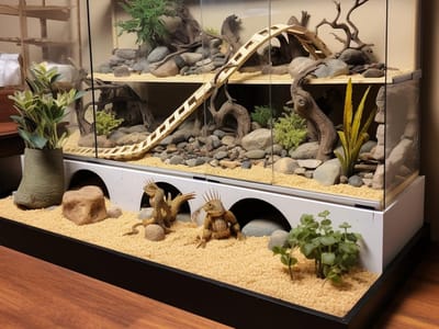 A Comprehensive Guide to Bearded Dragon Enclosure: Size, Setup, and Essential Accessories