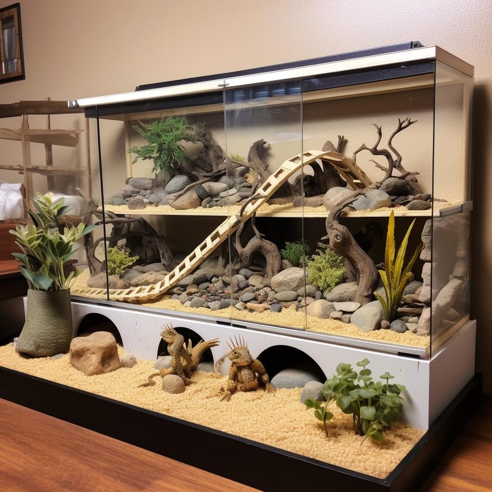 A Comprehensive Guide to Bearded Dragon Enclosure: Size, Setup, and Essential Accessories